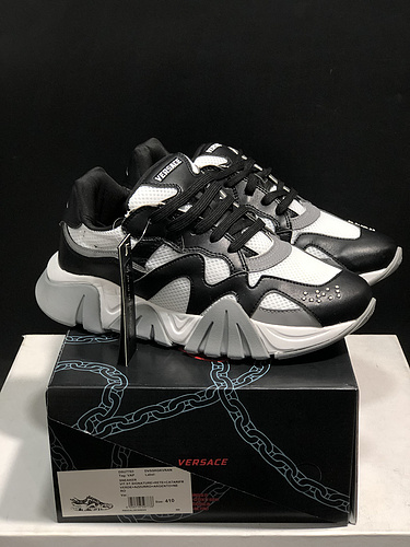 Italian luxury jewelry Versace_Versace 3.0 men_s and women_s fashion trend thick bottom low-top casual sports shoes 36-45 yards-4fae1095